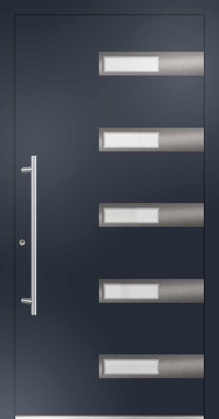 Groke A12335 - Flügelüberdeckende ALU Haustüren