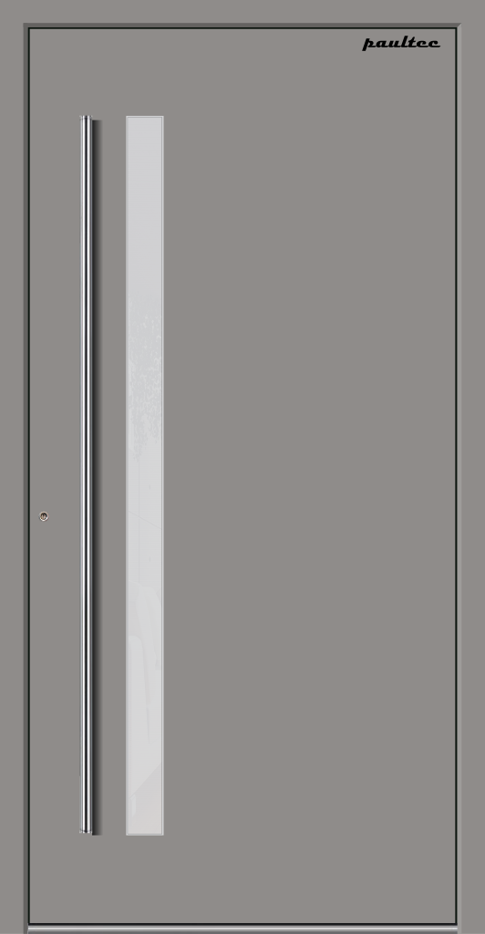 B003 - Flügelüberdeckende ALU Haustür – Bild 4